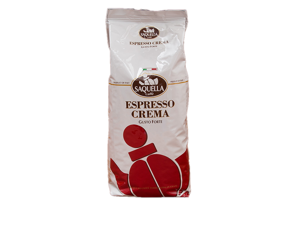 Saquella Espresso Crema GUSTO FORTE ganze Bohnen 1KG