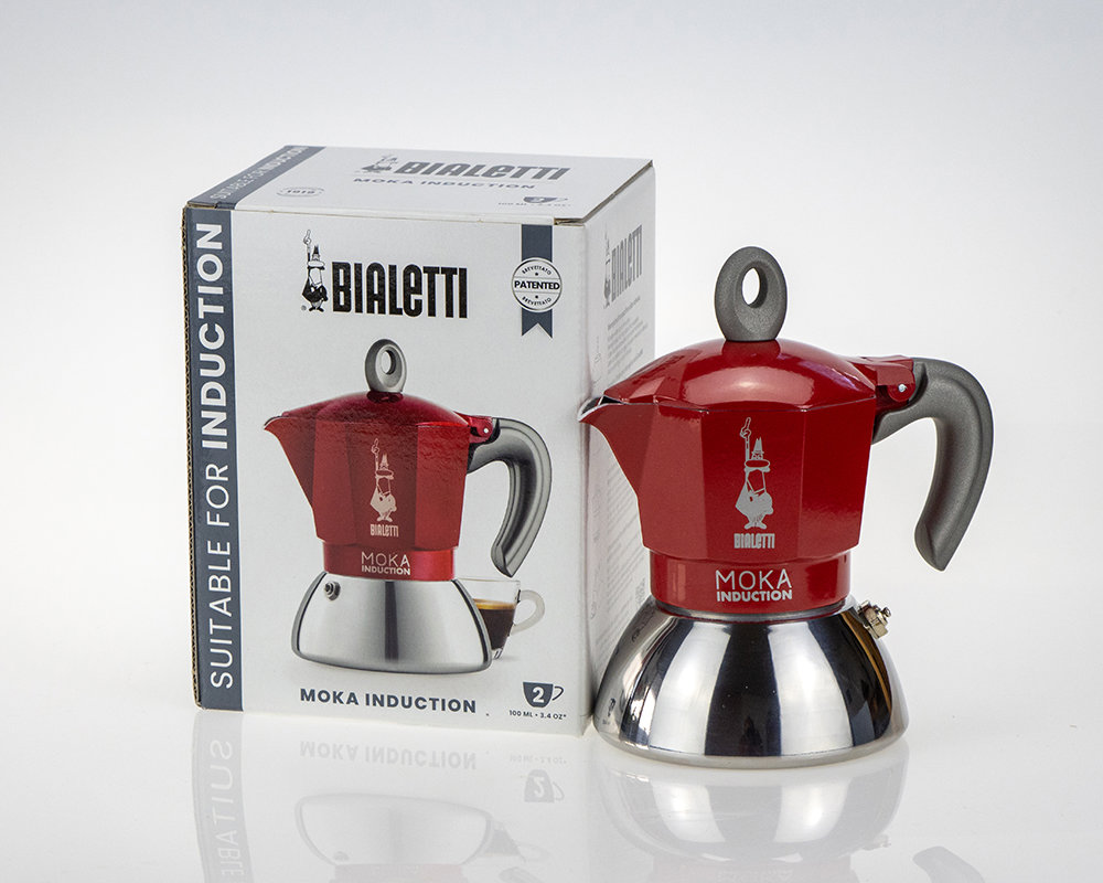 Bialetti NEW Moka Induktion Espressokocher 2 Tassen rot - Bild 1
