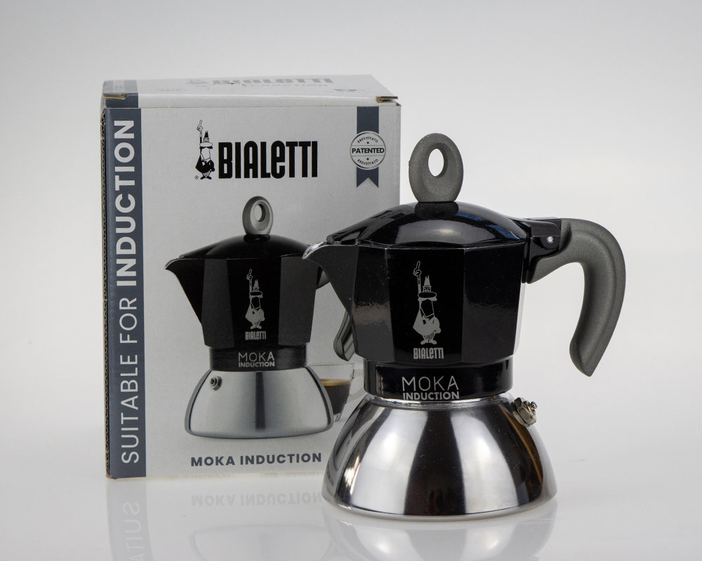 Bialetti NEW Moka Induktion Espressokocher 2 Tassen schwarz - Bild 1