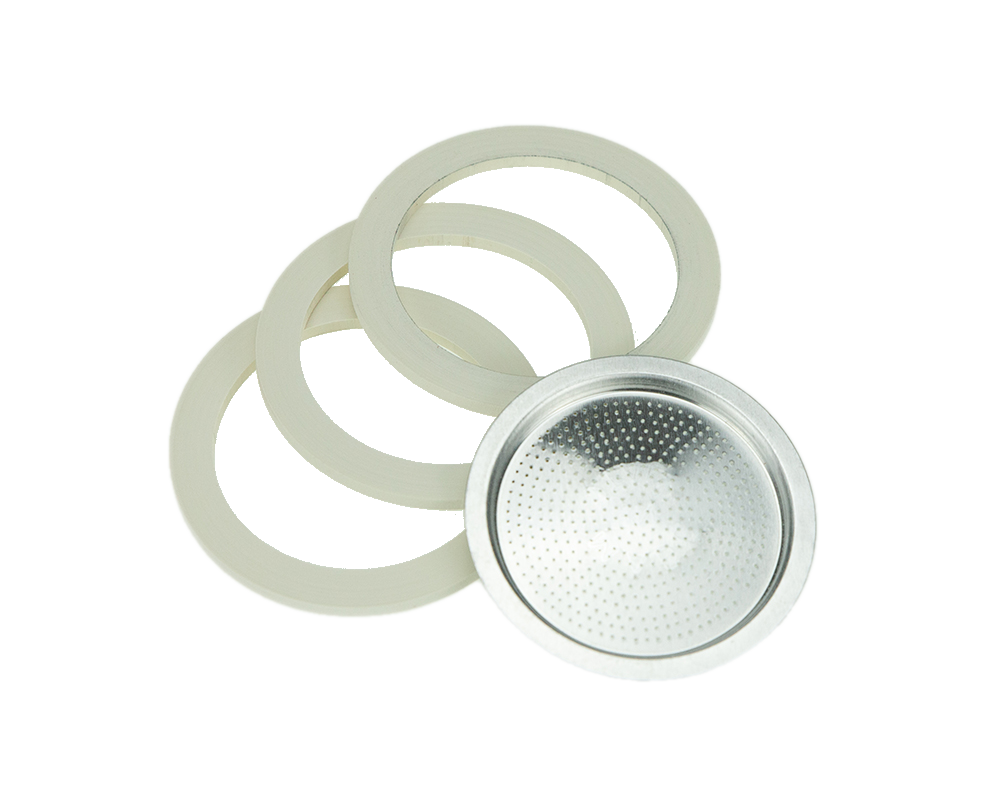 Bialetti Dichtungs Set für ORZO Espressokocher - Filterplatte und Dichtungsringe - Bild 1
