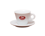 Saquella Milchkaffee Tasse und Untertasse - konisch
