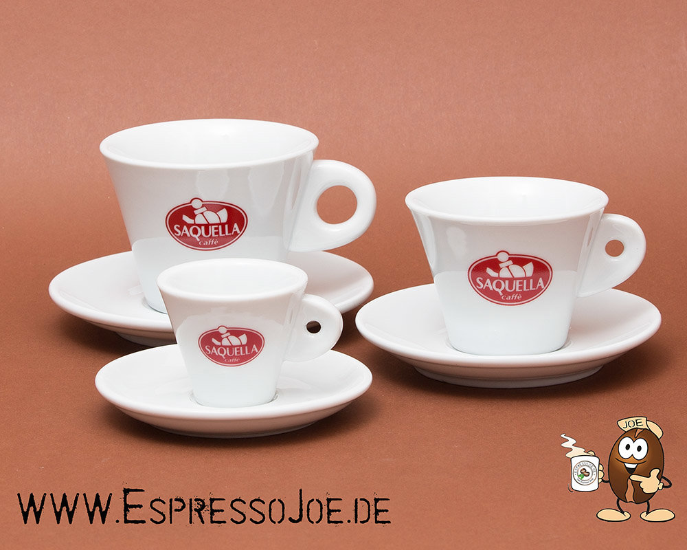 Saquella Milchkaffee Tasse und Untertasse - konisch - Bild 1
