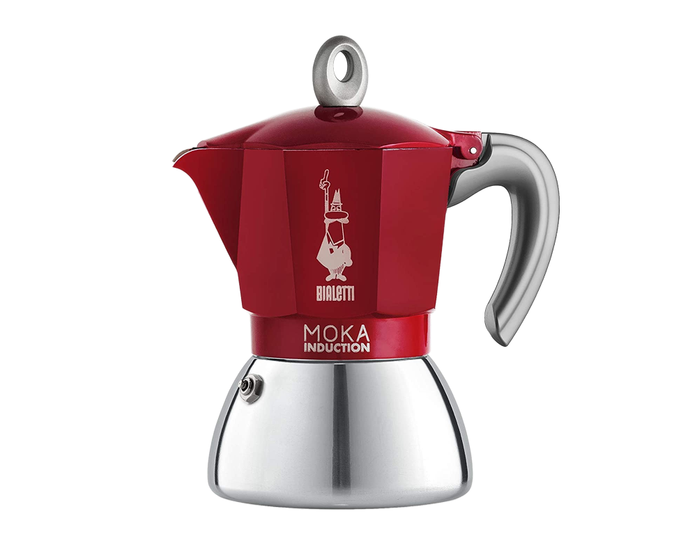 Bialetti NEW Moka Induktion Espressokocher 6 Tassen rot