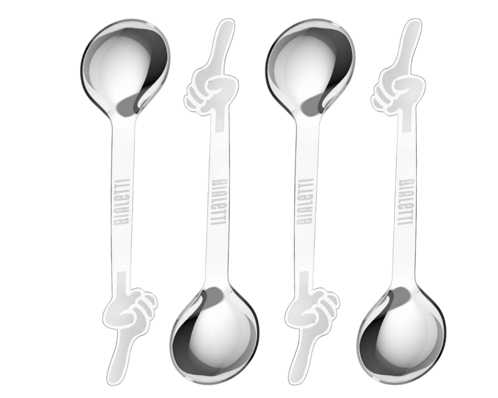 Bialetti OMINO Design Espresso Löffel 4er Set - Bild 1