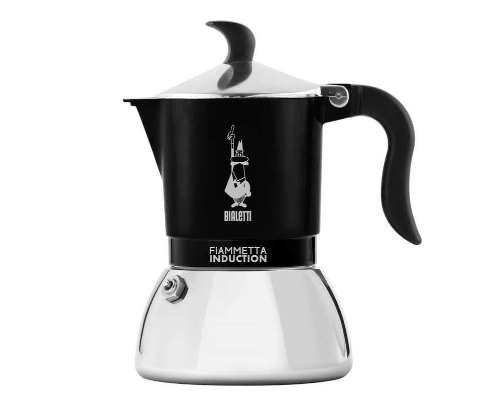 Bialetti Fiammetta Induktion 4 Tassen SCHWARZ Espressokocher