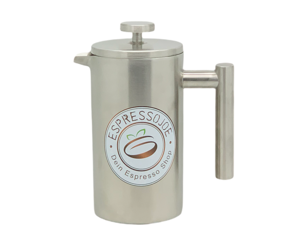JOEs French Press Edelstahl Kaffeebereiter (Pressstempelkanne)