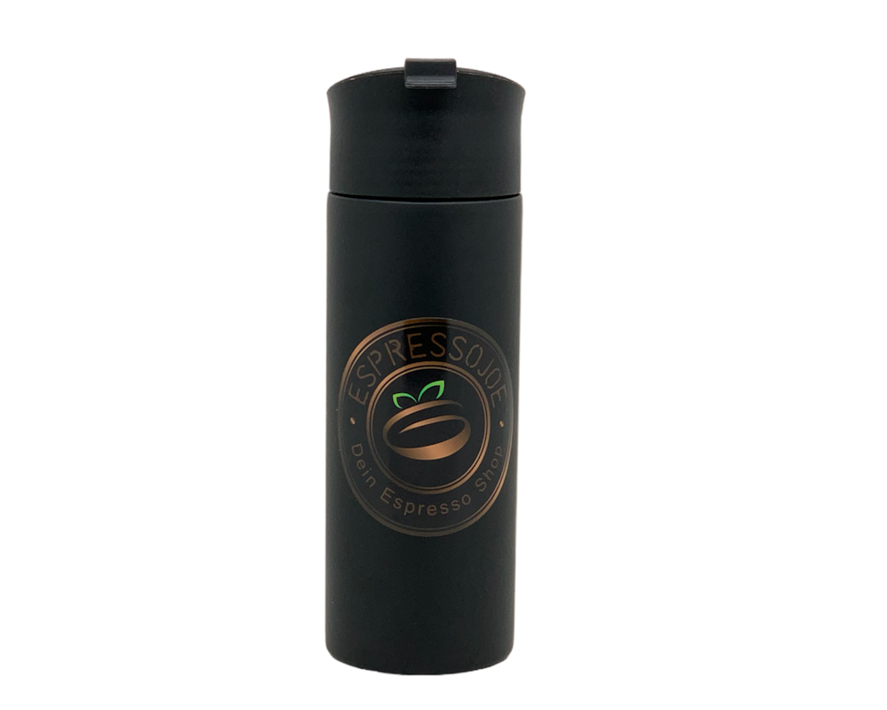JOEs French Press Travel Edelstahl schwarz für 3 Kaffee oder Tee