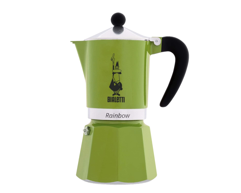 Bialetti Rainbow GRÜN (Verde) 6 Tassen Espressokocher