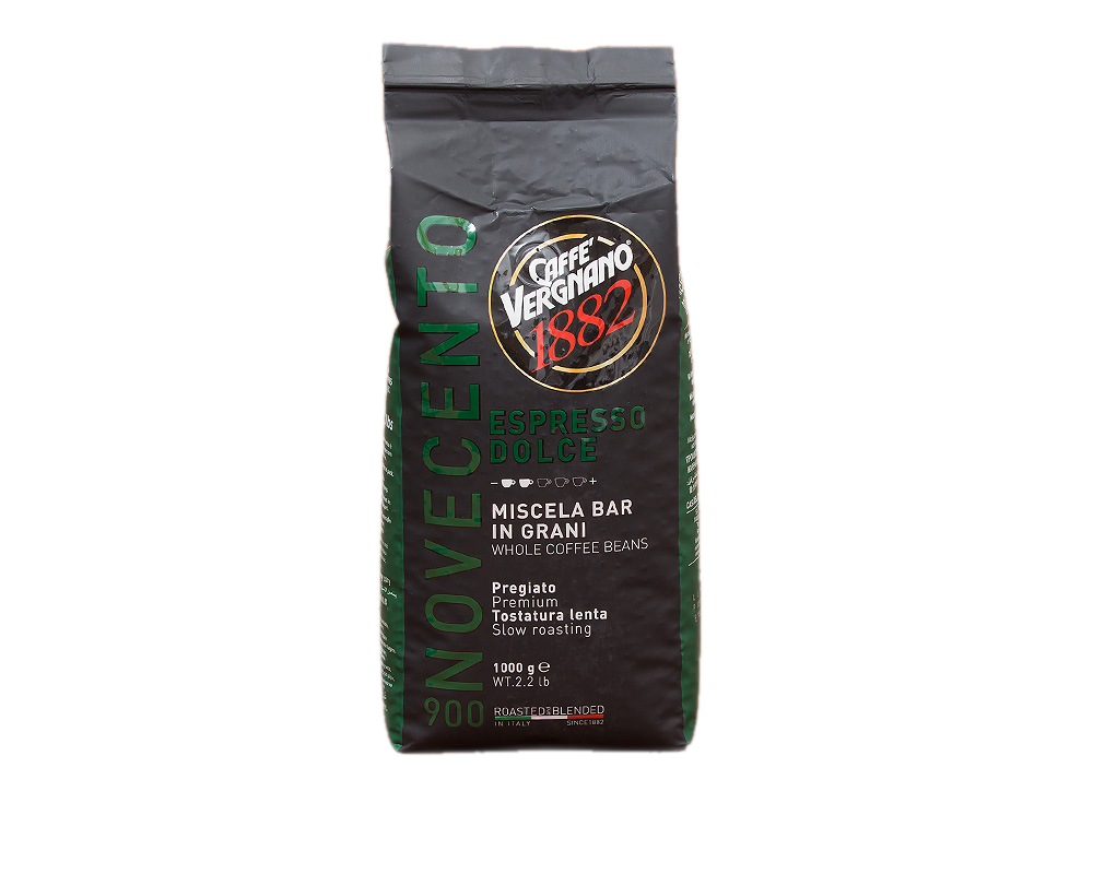 Vergnano DOLCE 900 (Novecento) Espresso Kaffee Bohnen 1 KG
