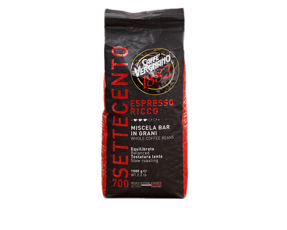 Vergnano RICCO 700 (Settecento) Espresso Kaffee Bohnen 1 KG