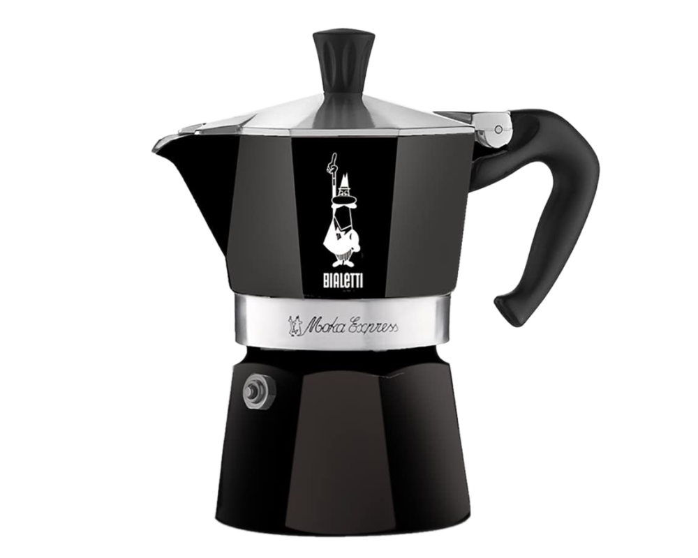 Bialetti Moka Express schwarz 3 Tassen Espressokocher