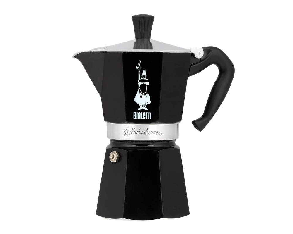 Bialetti Moka Express schwarz 6 Tassen Espressokocher