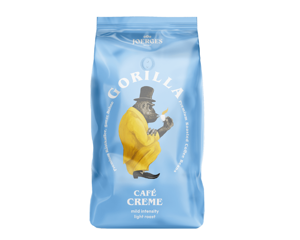 Gorilla Café Creme Kaffee in Bohnen für Vollautomaten 1 KG