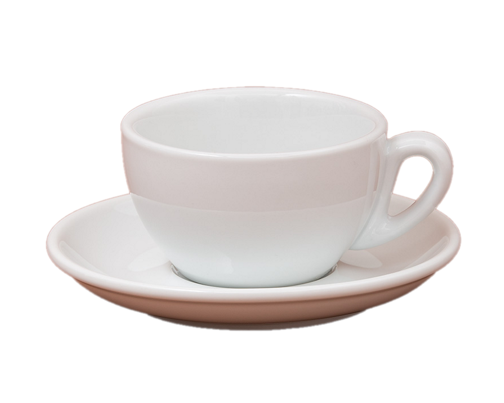 Nuova Point 6er-Set PALERMO (200ml) Cappuccino Tasse weiß