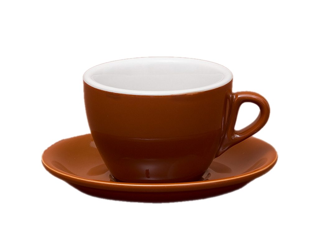 Nuova Point 6er-Set PALERMO (145ml) Cappuccino Tasse braun