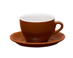Nuova Point 6er-Set PALERMO (145ml) Cappuccino Tasse braun