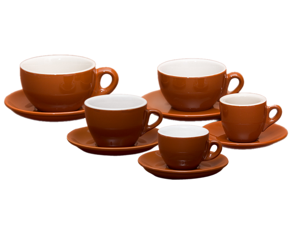 Nuova Point 6er-Set PALERMO (145ml) Cappuccino Tasse braun - Bild 2