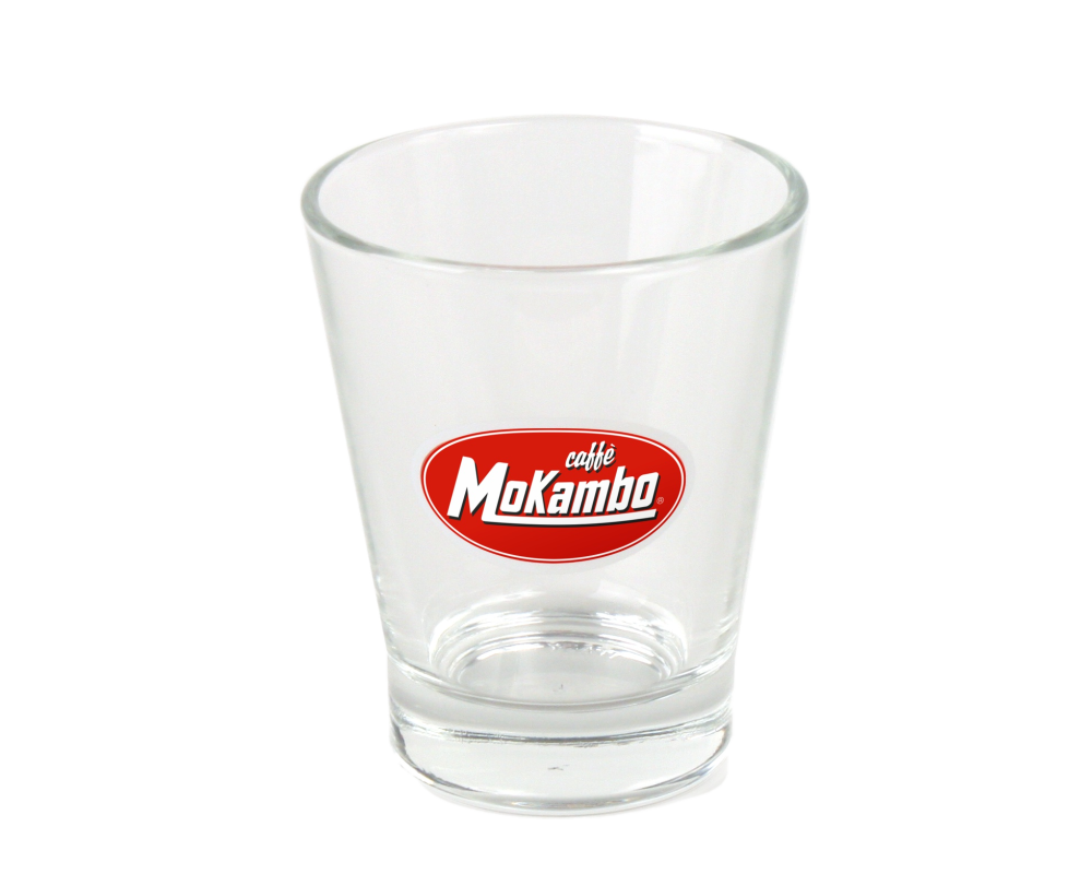 MoKambo Bicchierino Espresso & Wasser Glas mit Logo