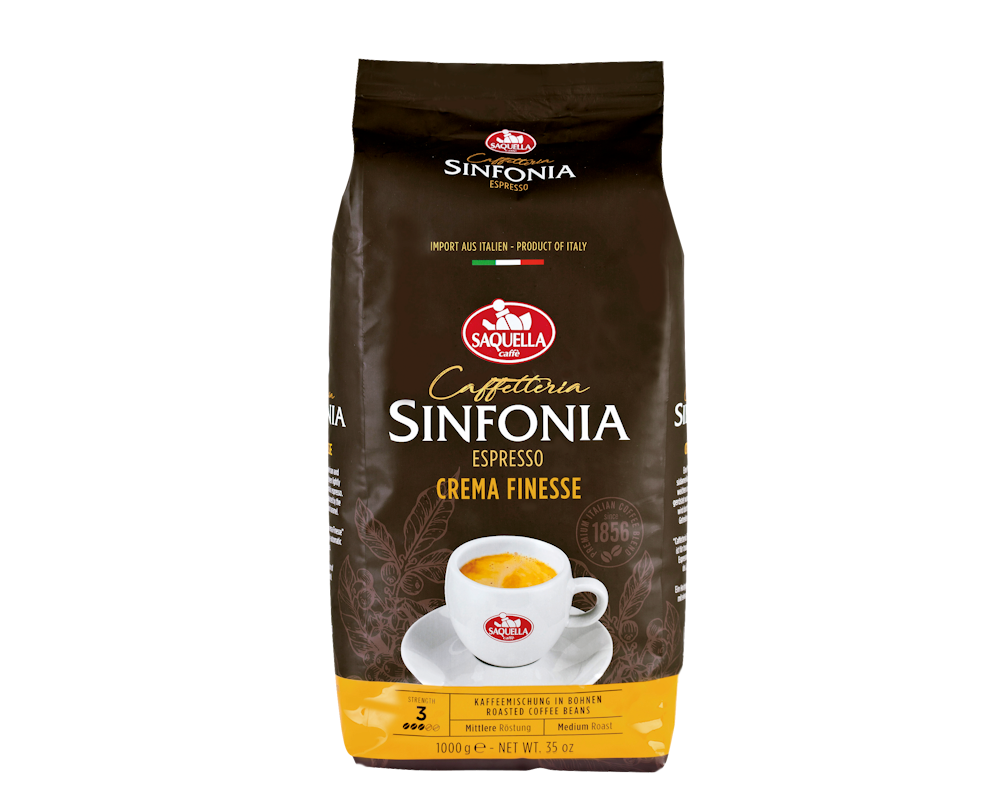 Saquella Sinfonia Crema Finesse Espresso Bohnen 1kg
