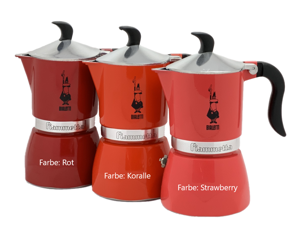 Bialetti Fiammetta ROT 3 Tassen Espressokocher - Bild 1