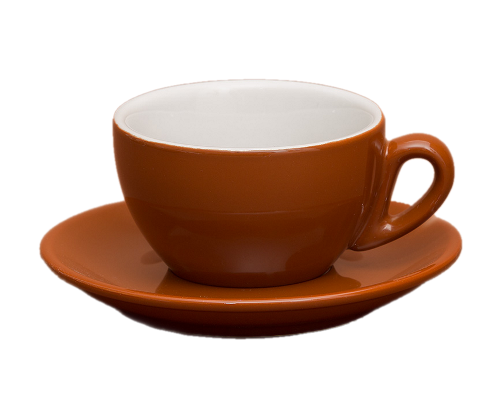 Nuova Point 6er-Set PALERMO (200ml) Cappuccino Tasse braun