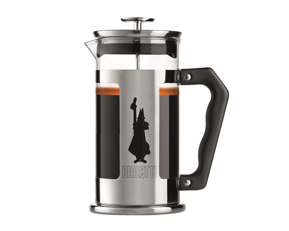 Bialetti Preziosa French Press OMINO Kaffeebereiter 1 Liter (Pressstempelkanne)