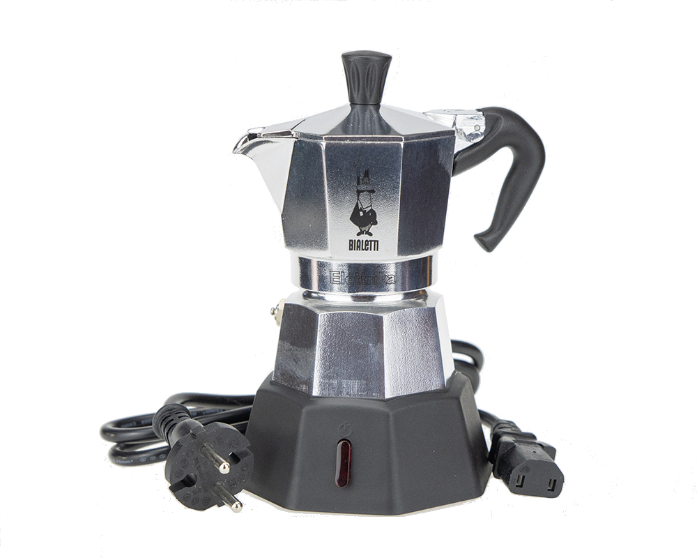 Bialetti elektrischer Espressokocher Moka Elettrika 2 Ta. Alu