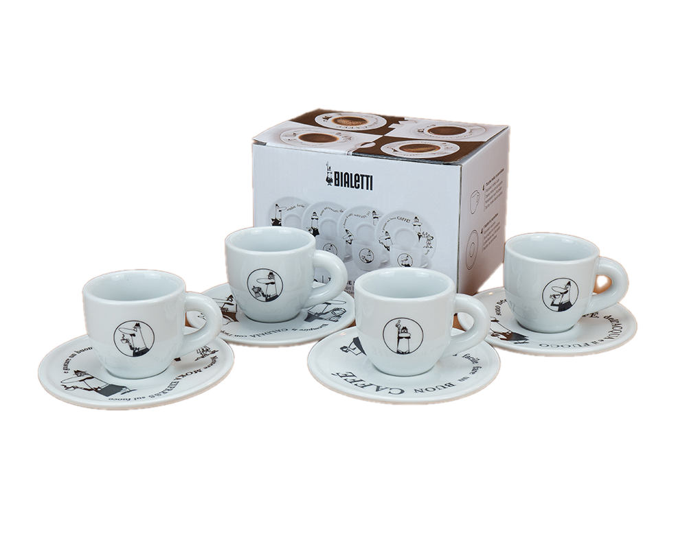 Bialetti Moka Alfonso 4 Tassen  im Geschenkkarton