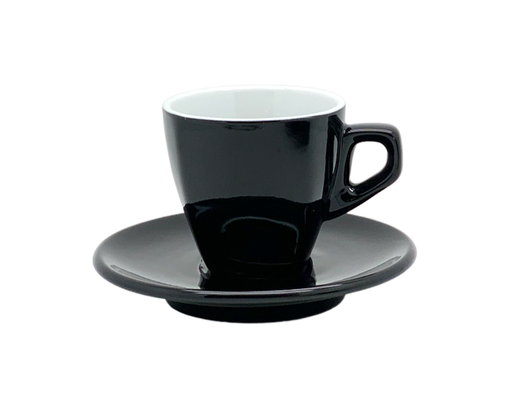 Nuova Point 6er-Set ASTI (170ml) Cappuccino Tasse schwarz