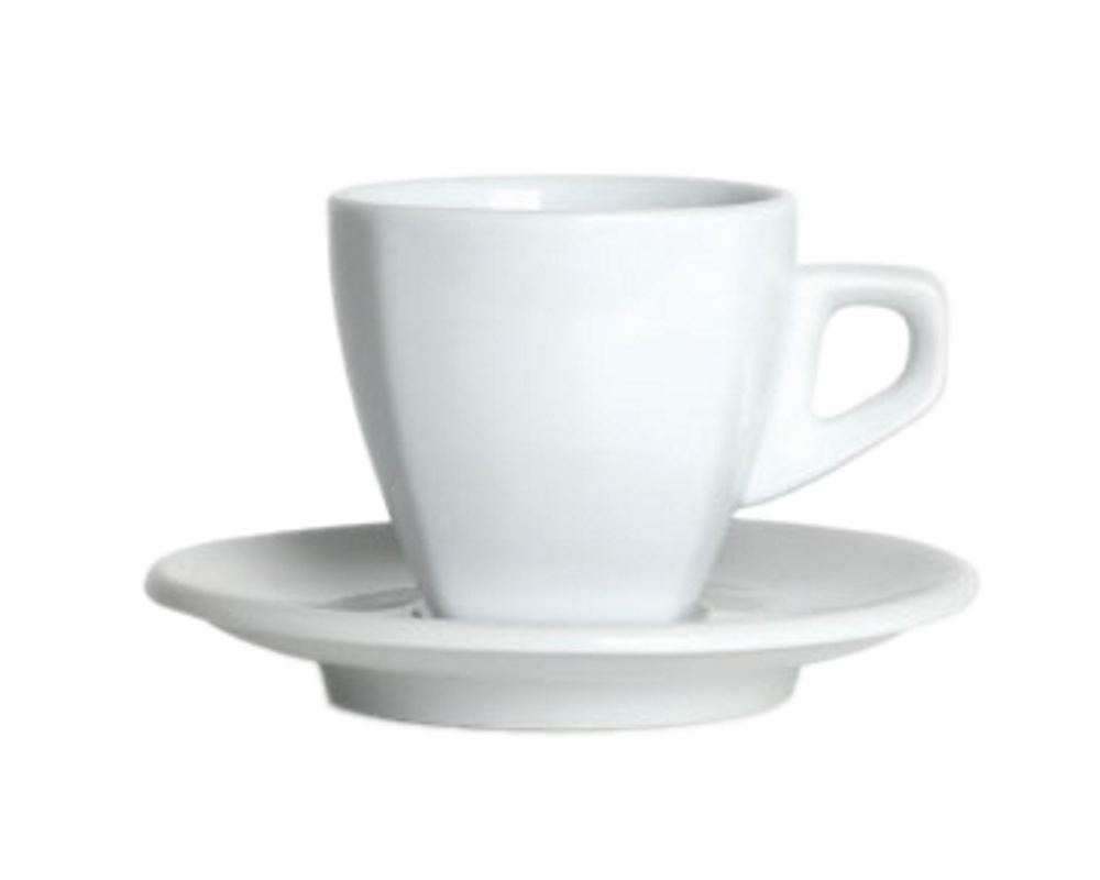 Nuova Point 6er-Set ASTI (170ml) Cappuccino Tasse weiß