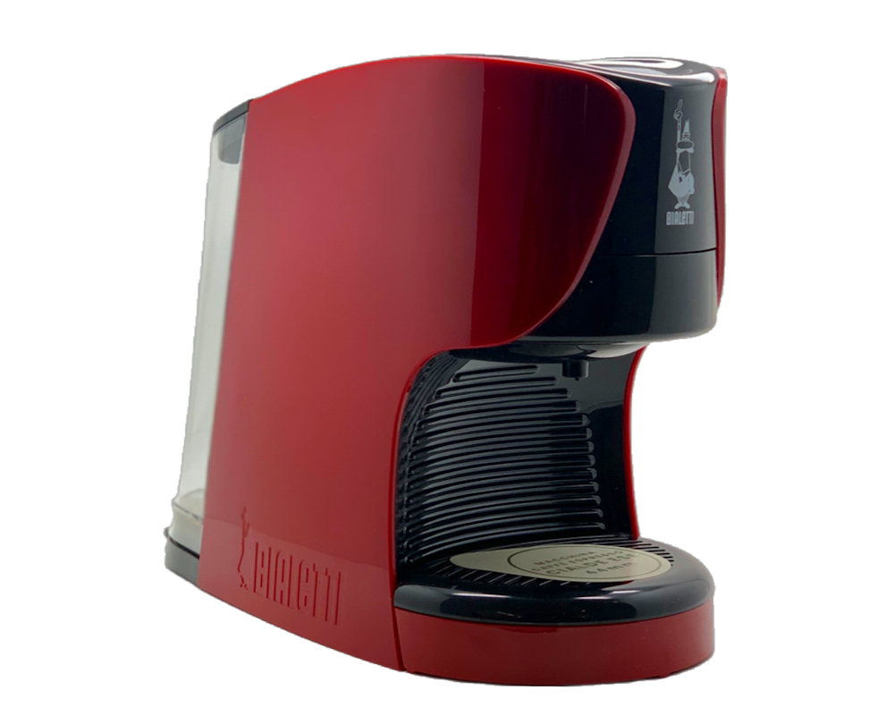 Bialetti DAMA rot Cialde ESE Kaffee-Padmaschine PLUS 30 Pads