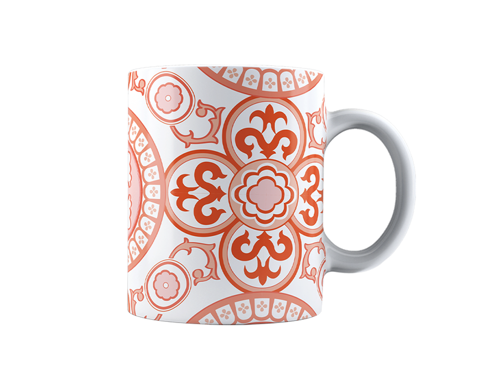 Bialetti MUG FANTASIA Kaffee Tasse ARANCIO (orange) im Geschenkkarton