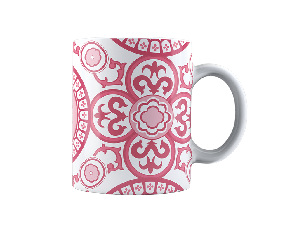 Bialetti MUG FANTASIA Kaffee Tasse ROSSA (rot) im Geschenkkarton