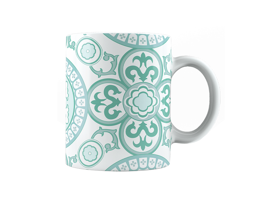 Bialetti MUG FANTASIA Kaffee Tasse VERDE (grün) im Geschenkkarton