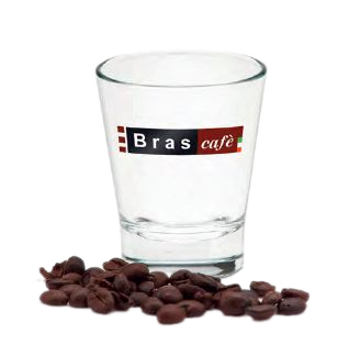 Bras Cafè Bicchierino Espresso & Wasser Glas mit Logo