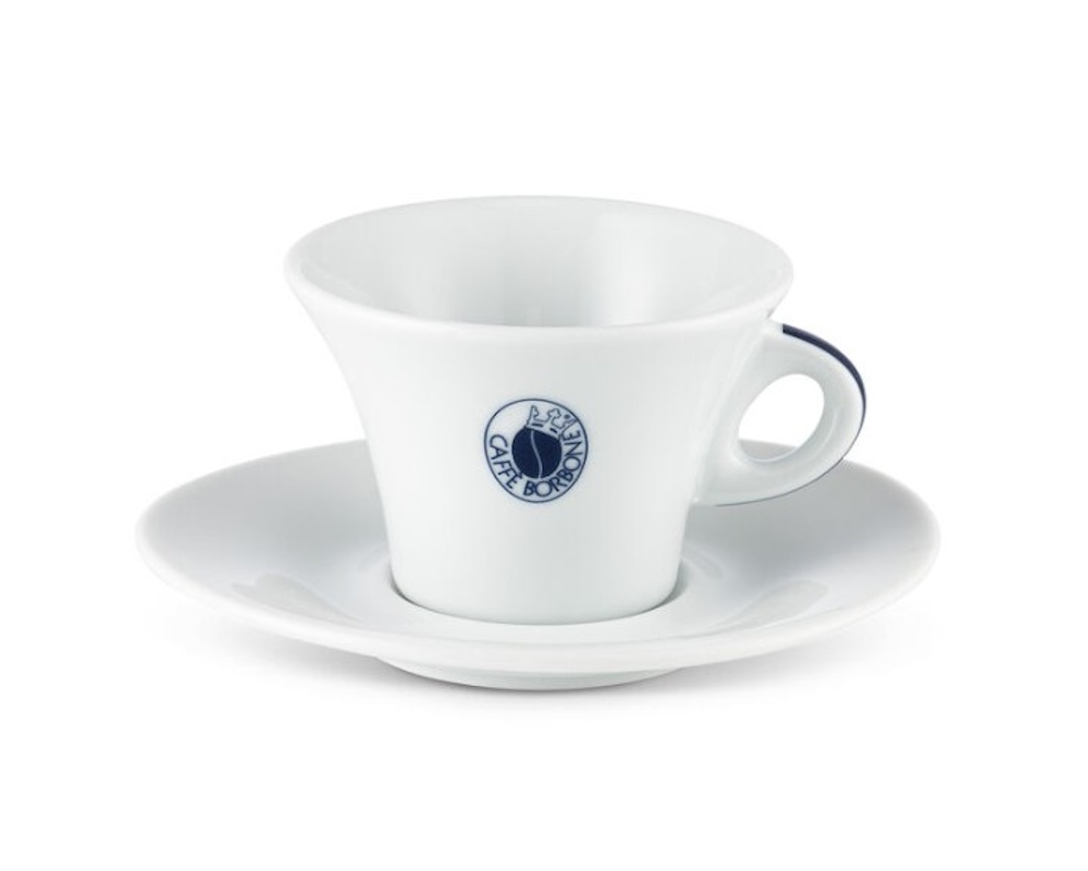 Caffè Borbone moderne Capuccino Tasse mit Untertasse
