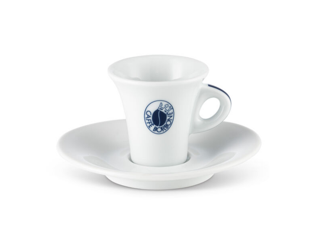 Caffé Borbone moderne Espresso Tasse mit Untertasse