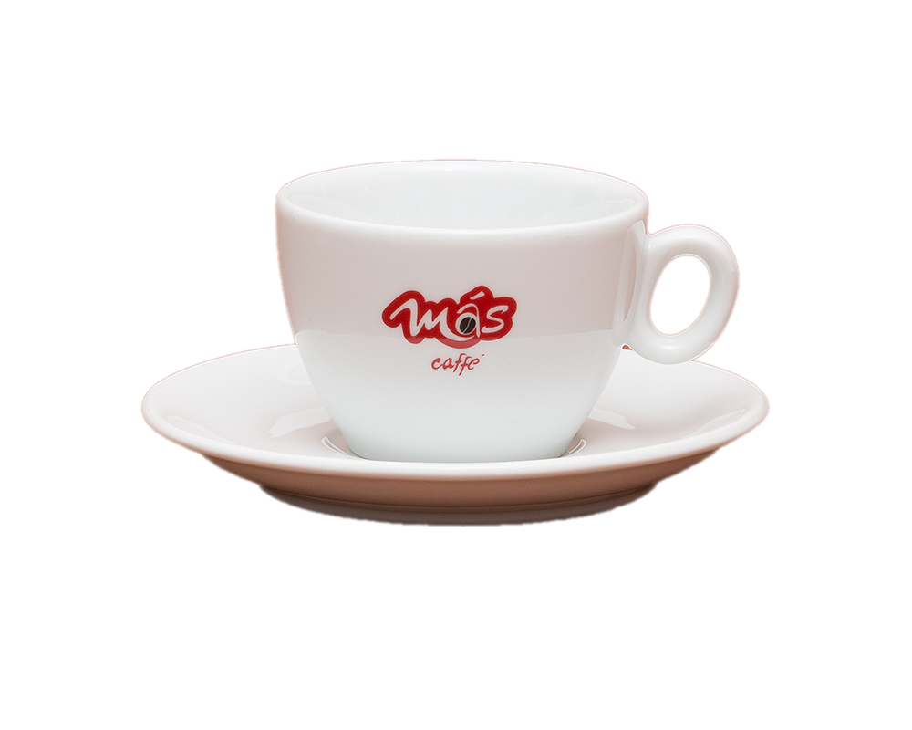 MAS Caffé moderne Cappuccino Tasse mit Untertasse