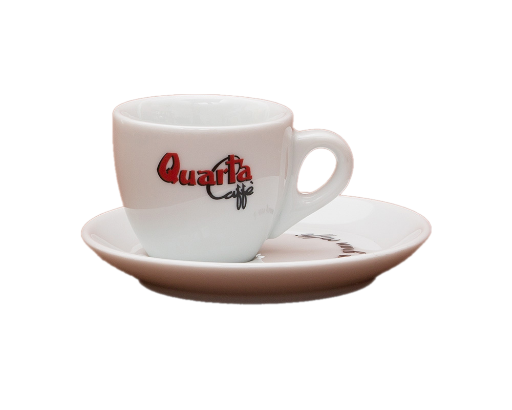 Quarta Caffé moderne Espresso Tasse mit Untertasse