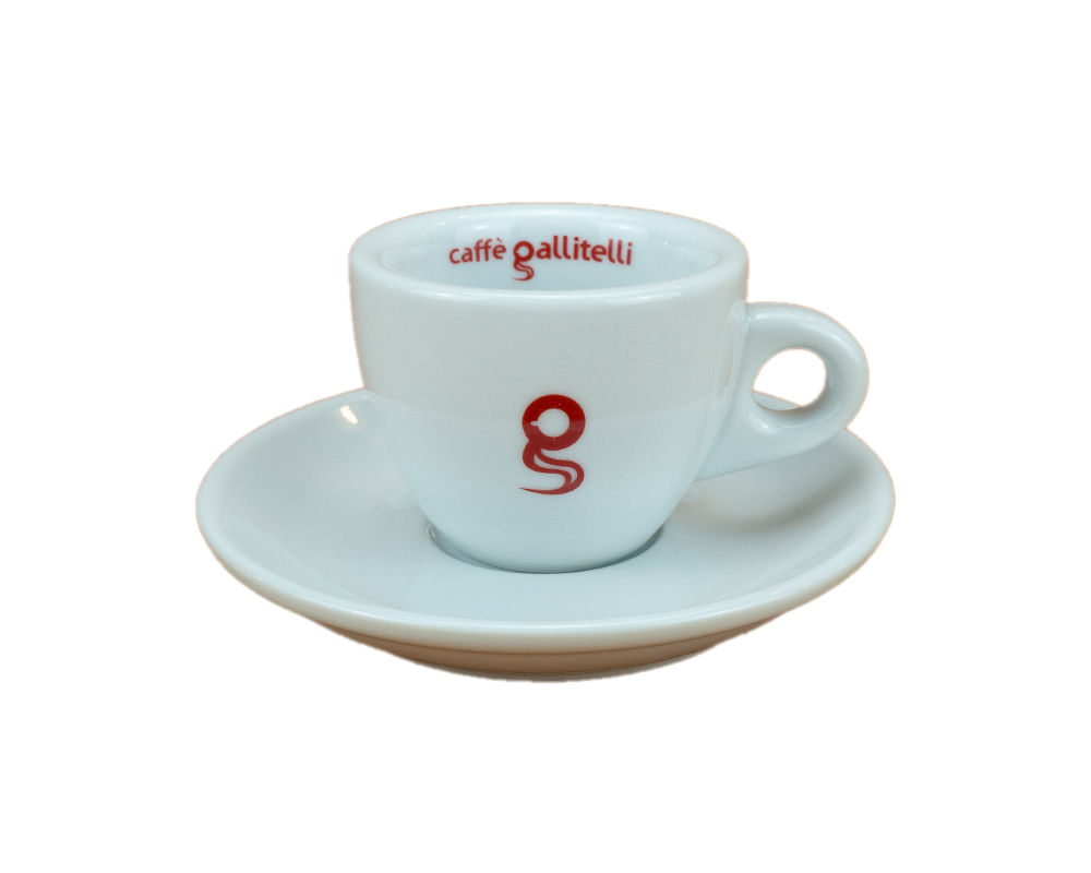 Gallitelli Caffé moderne Espresso Tasse mit Untertasse