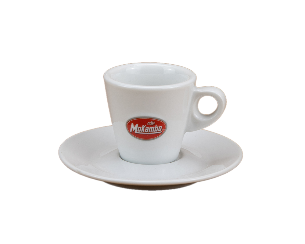 MoKambo moderne konische Espresso Tasse und Untertasse