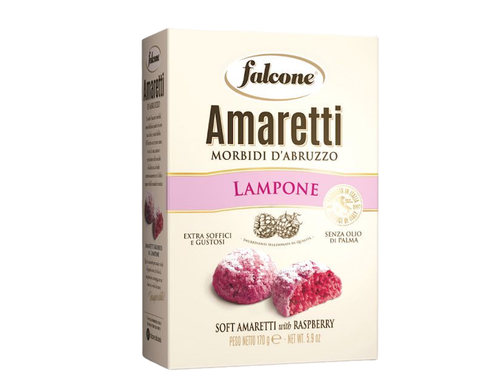 Falcone Amaretti Lampone (Soft Amarettini mit Himbeer) morbid d’Abruzzo 170g