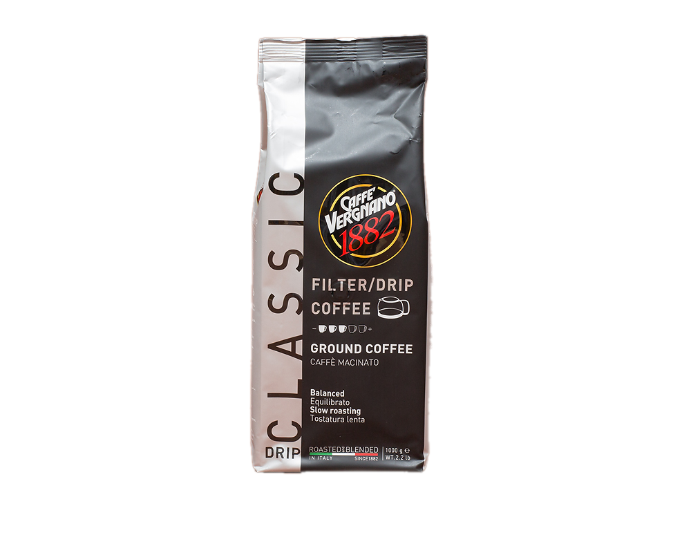 Vergnano FILTER Kaffee Classic gemahlen 1 KG zum Filtern