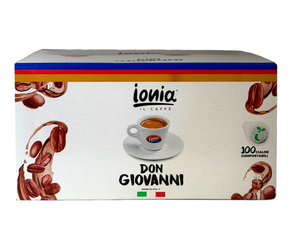 Ionia Caffè DON GIOVANNI Espresso Kaffee ESE Pads 100 Stück a 7,8 gr. Cialde
