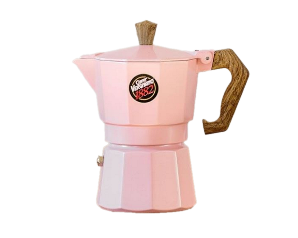 Vergnano Caffeteria Moka matt ROSA Espressokocher - Women in Coffee