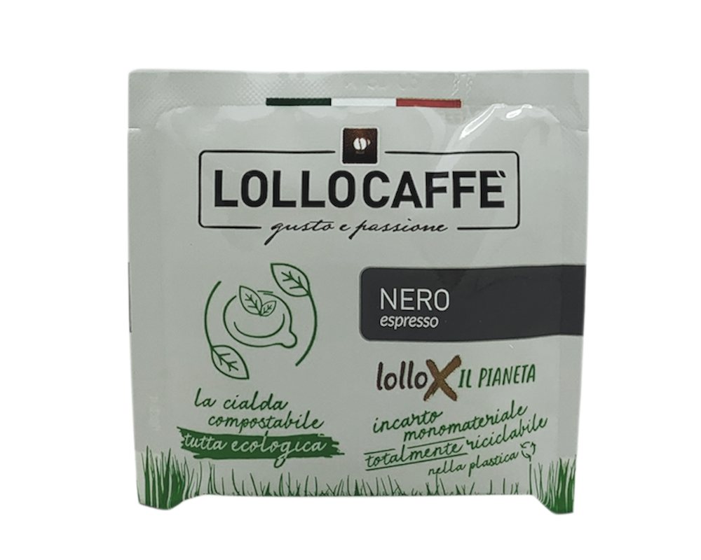 Lollo Caffè NERO Espresso ESE Pad Cialde ab 1 Stück 7,5g