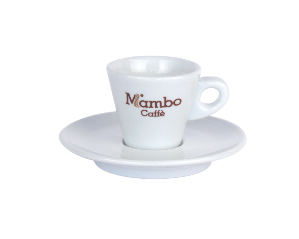 Mambo konische Espresso Tasse und Untertasse