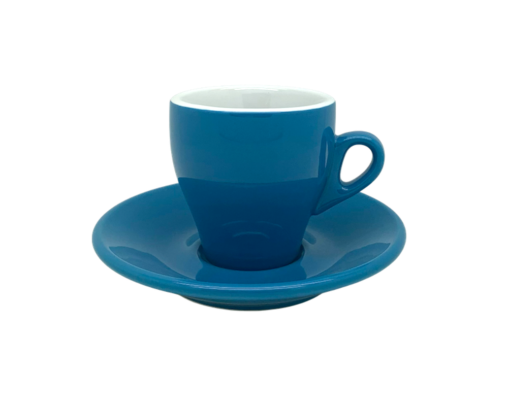 Nuova Point 6er-Set MILANO (155ml) Cappuccino Tasse blau (Blu)
