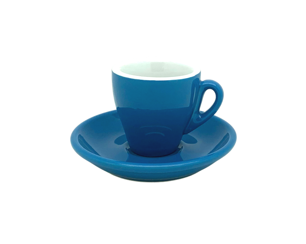 Nuova Point 6er-Set MILANO (65ml) Espresso Tasse blau (Blu)
