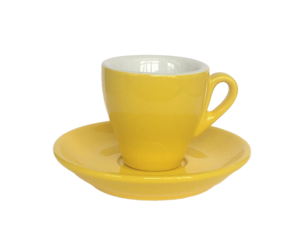 Nuova Point 6er-Set MILANO (65ml) Espresso Tasse gelb (Gialla)
